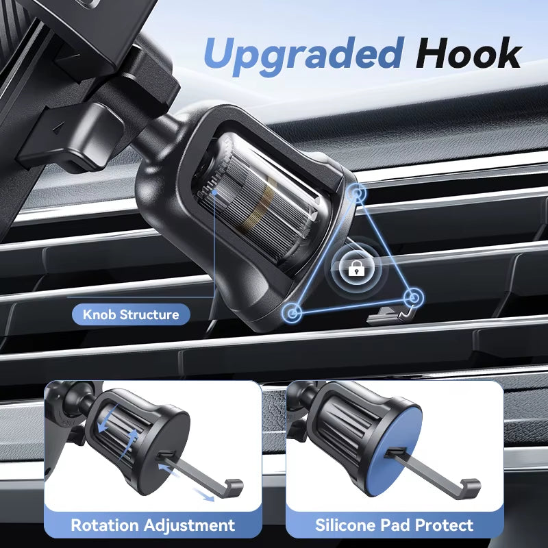 Car Phone Holder 360Β° Rotation Car Air Vent Phone Holder Universal Hands-Free Cell Phone Mount for 4.7-6.9'' Phones