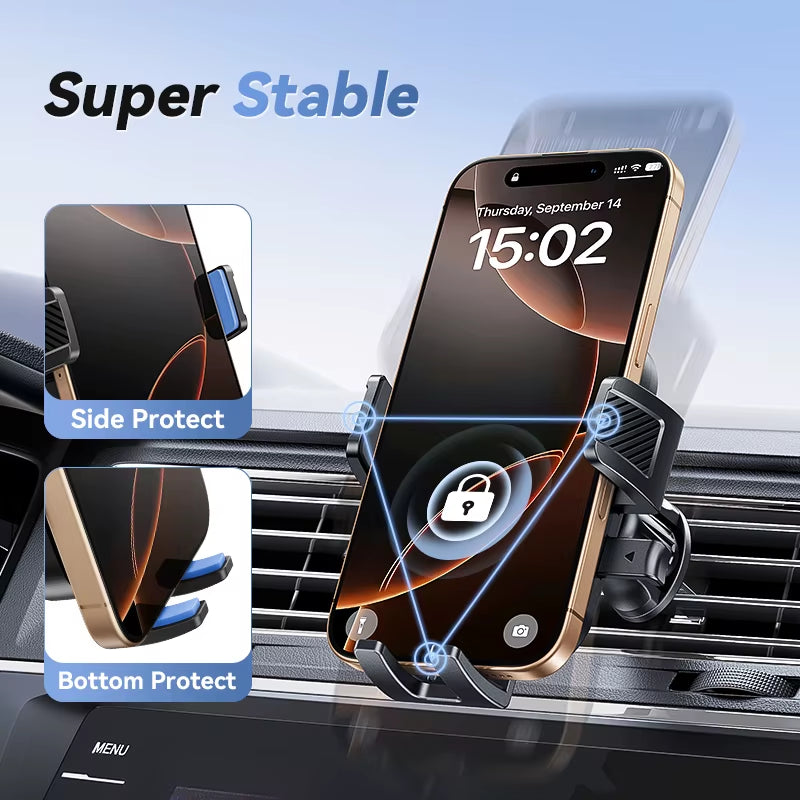 Car Phone Holder 360Β° Rotation Car Air Vent Phone Holder Universal Hands-Free Cell Phone Mount for 4.7-6.9'' Phones