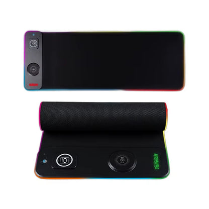 Wireless Charging RGB Luminous Mouse Pad Charger Phone Gaming Mousepad Desktop PC Laptop Computer Plate Mouse Mat Desktop Pad