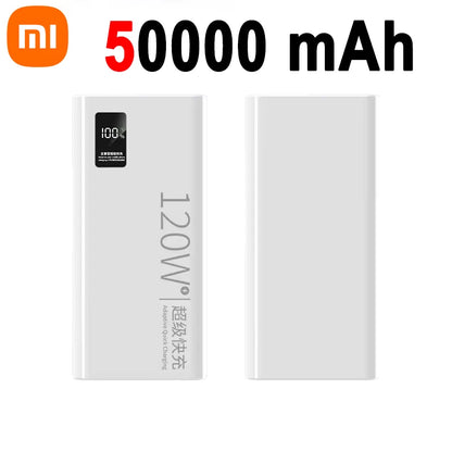 200000Mah Power Bank Ultralarge Capacity 120W Super Fast Charging Portable Digital Display External Batter Powerbank Hot