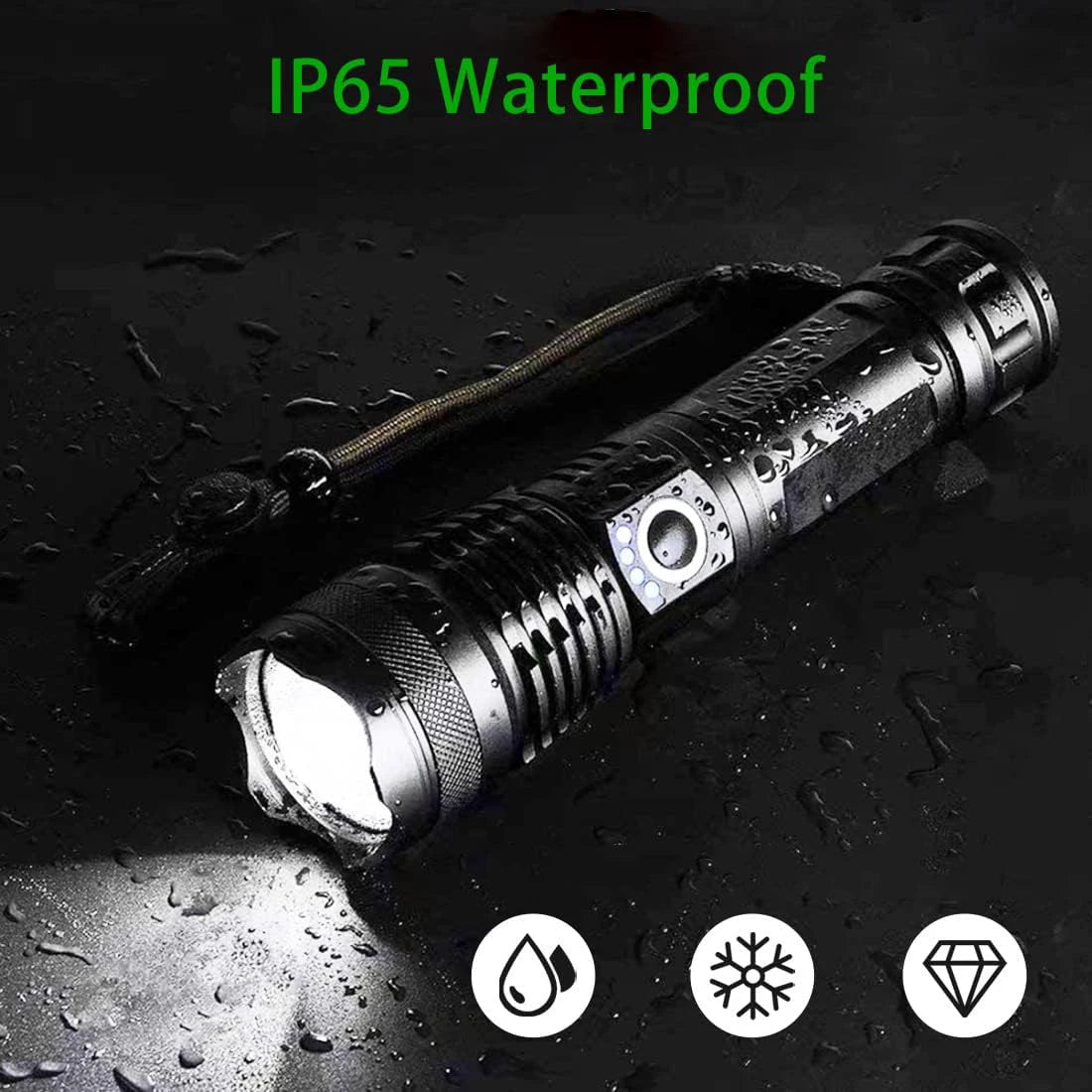 High Power LED Flashlight Super Bright Rechargeable Flashlight Portable Ultra Power Torch Lighting Outdoor Emergency Use