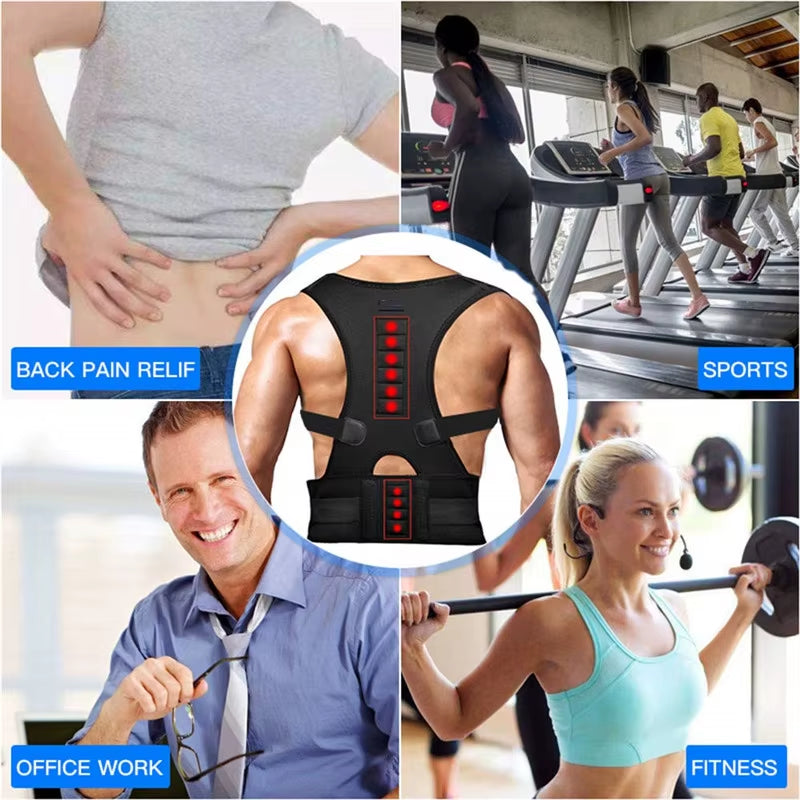 Magnetic Therapy Posture Corrector Posture Corset Shoulder Support Belt Men and Women Braces and Support Belt Shoulder Posture